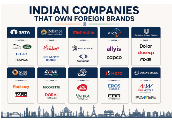 Indian Companies That Own Foreign Brands